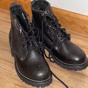 Sketchers Black Combat Boots
